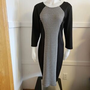Black and White Checkered Dress L